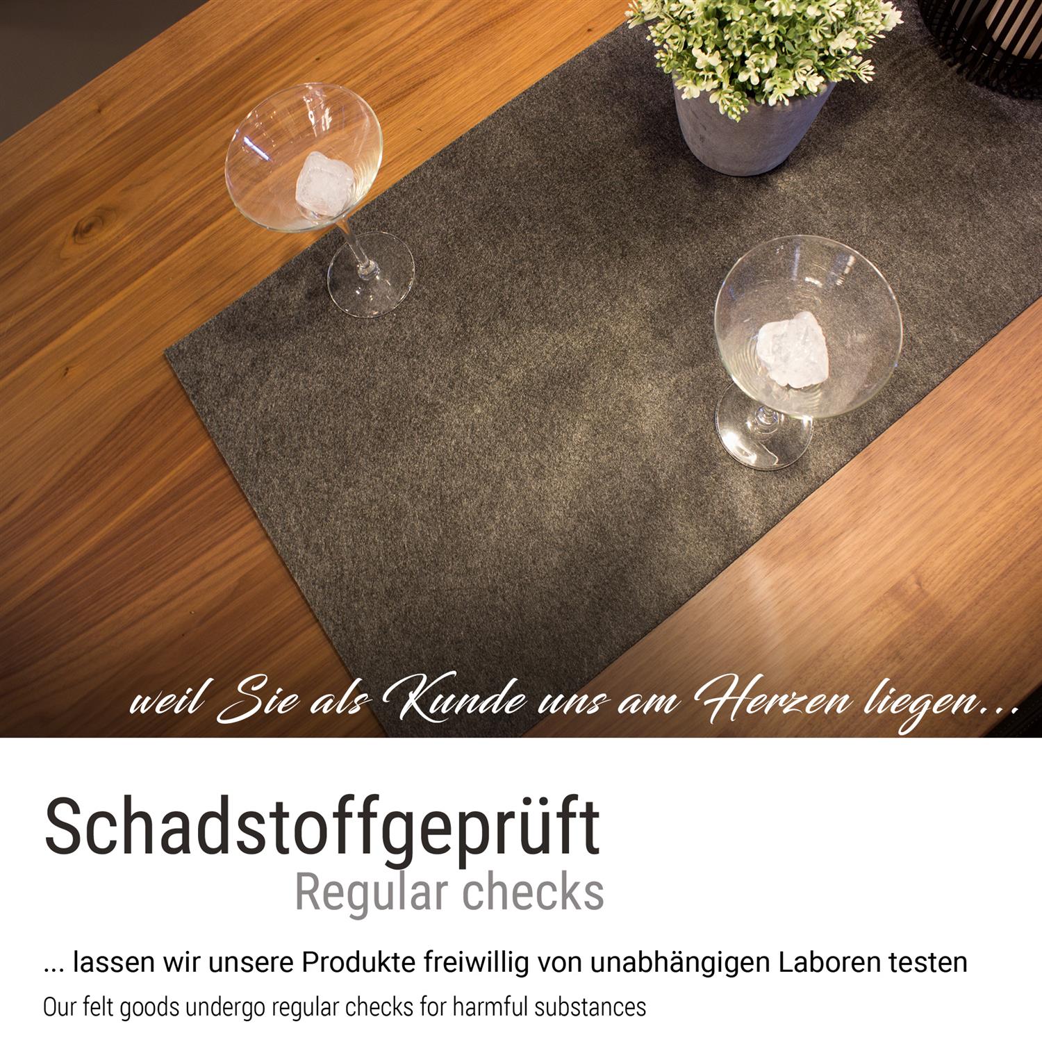 Filz Tischläufer anthrazit CASORO, 40x150 (LX2225-S2)