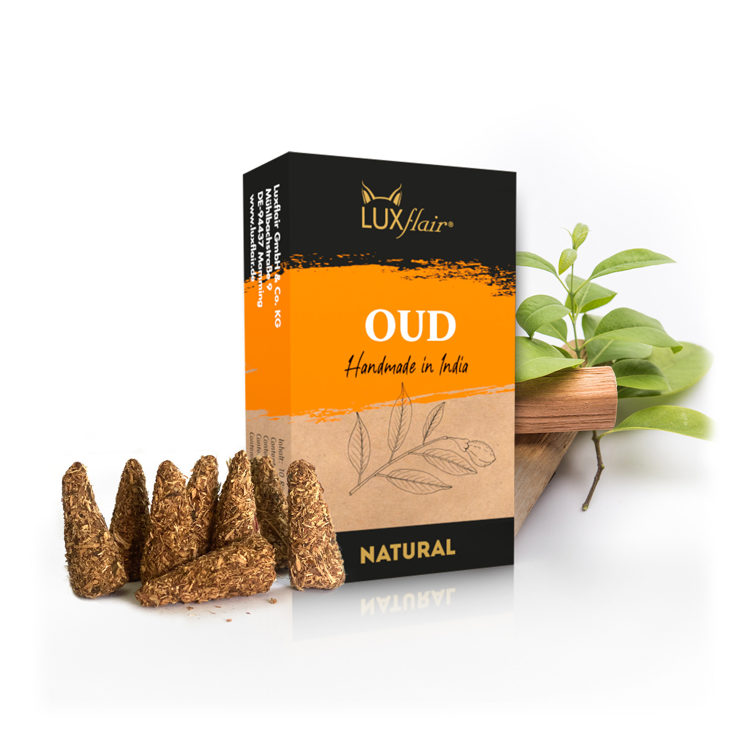 Natürliche Räucherkegel Oudh - NATURAL OUD (LX2376)