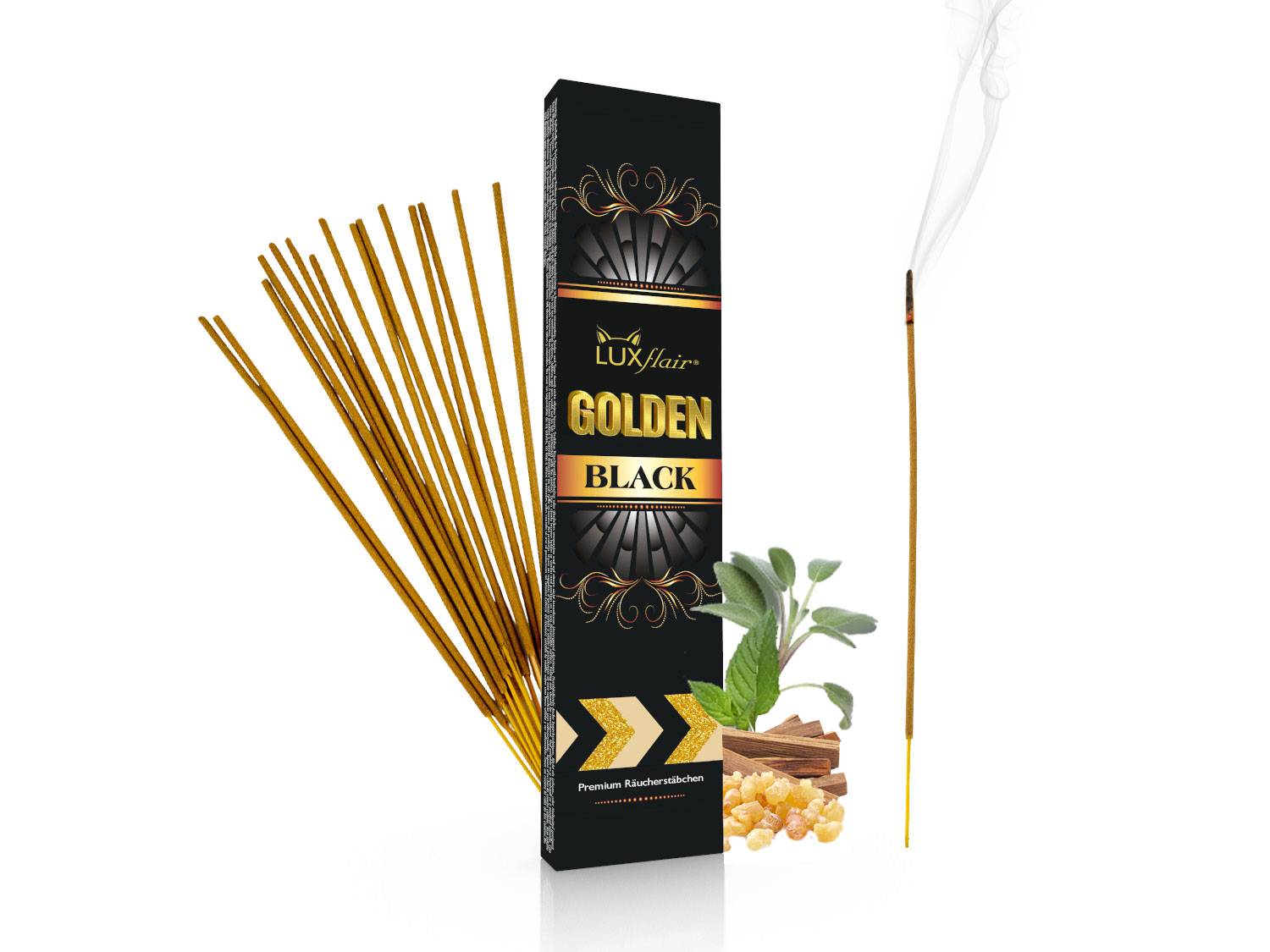 Räucherstäbchen GOLDEN BLACK (LX2274) Räucherstäbchen GOLDEN BLACK (LX2274)
