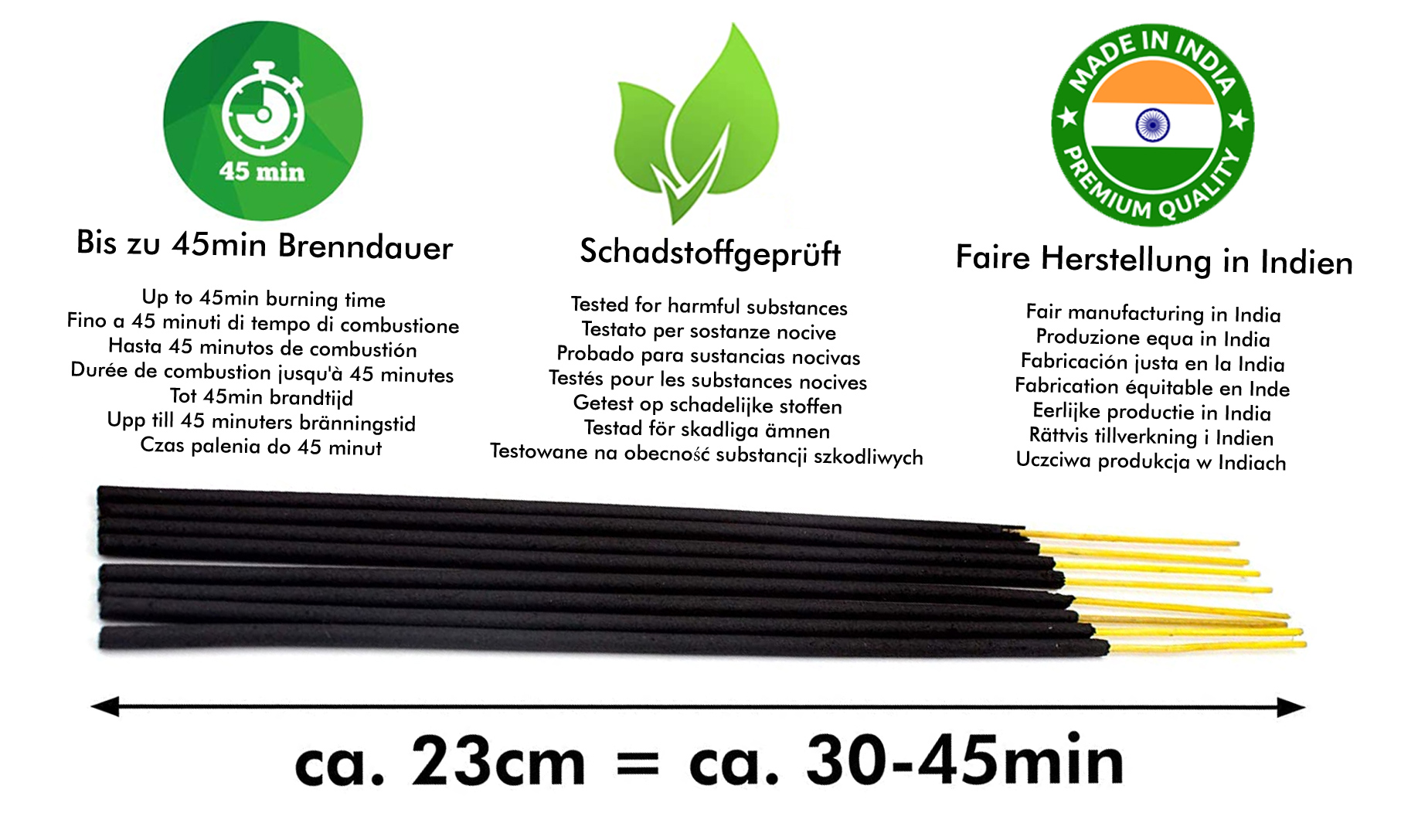 Räucherstäbchen Grüner Apfel 10er Set (LX1461-10er) Räucherstäbchen Grüner Apfel 10er Set (LX1461-10er)