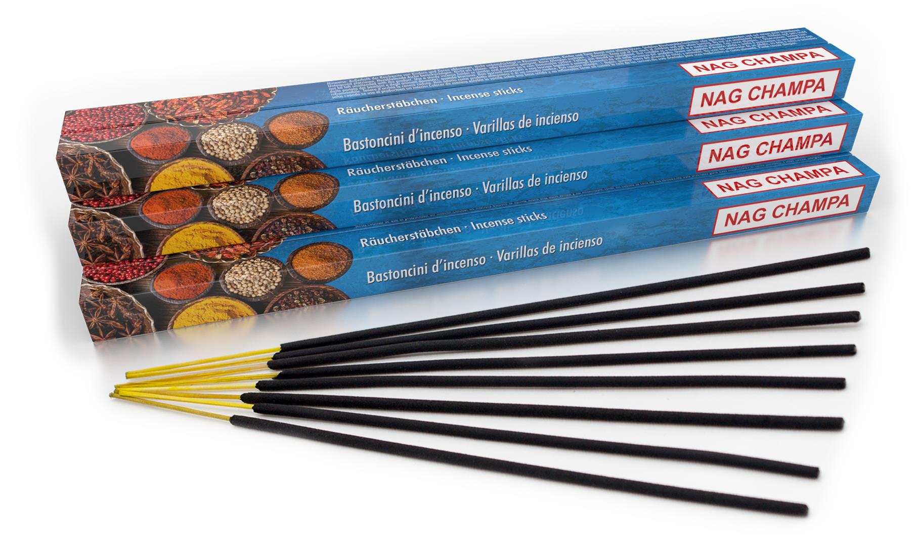 Räucherstäbchen Nag Champa, XL Set mit 10 Packungen (LX1991-10er) Räucherstäbchen Nag Champa, XL Set mit 10 Packungen (LX1991-10er)