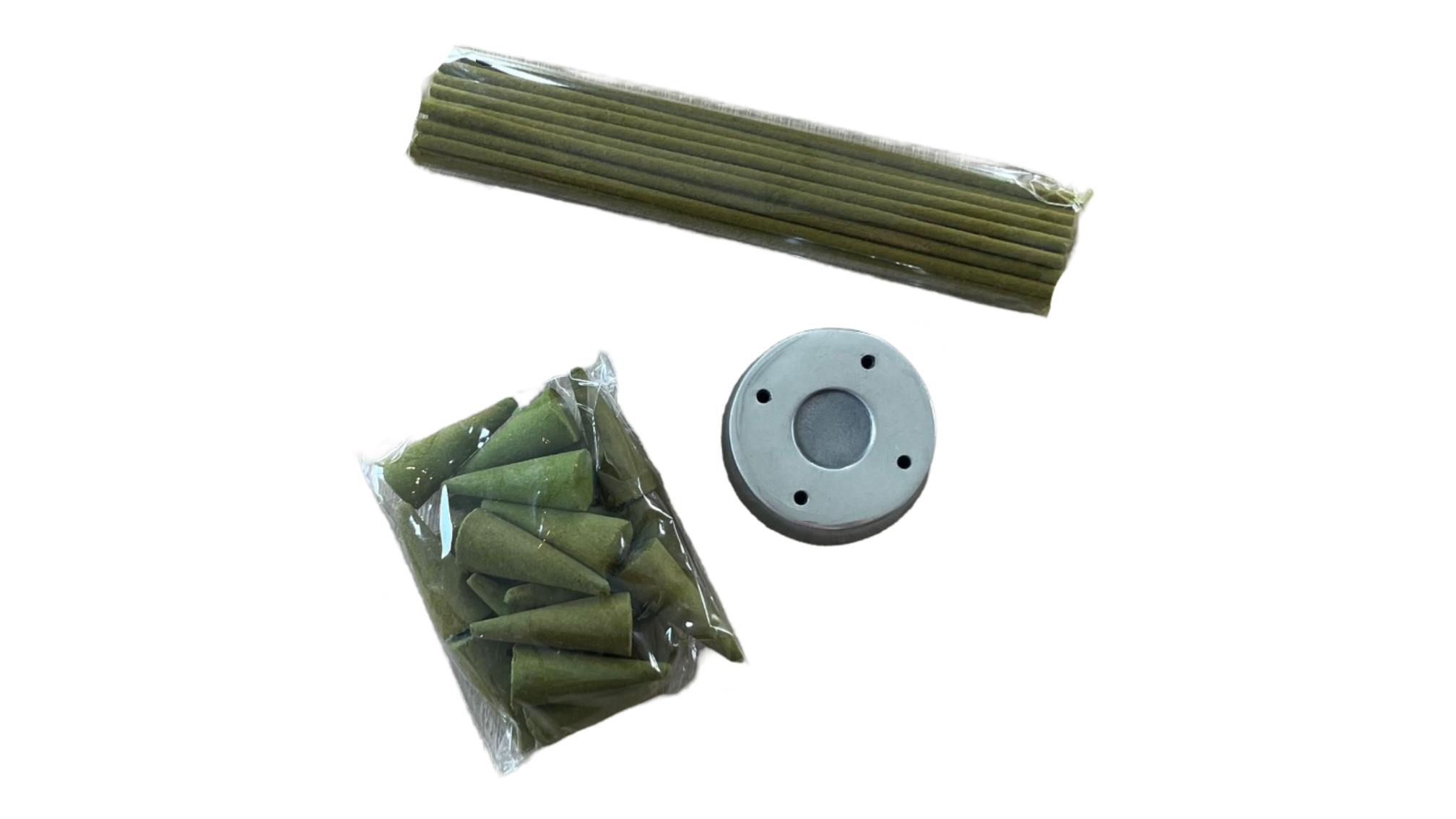 Gift set incense sticks and cones with holder