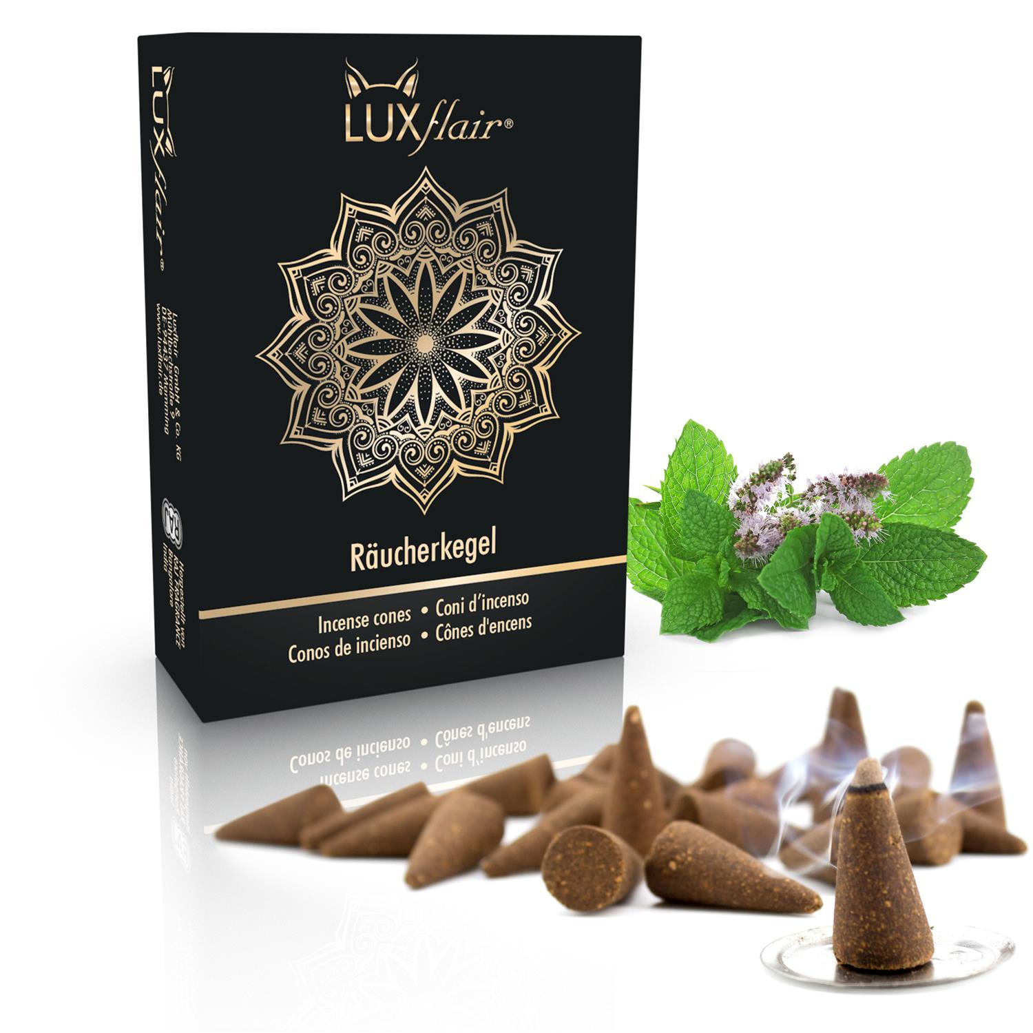 Räucherkegel 25 Stück - Pfefferminz (LX2337)