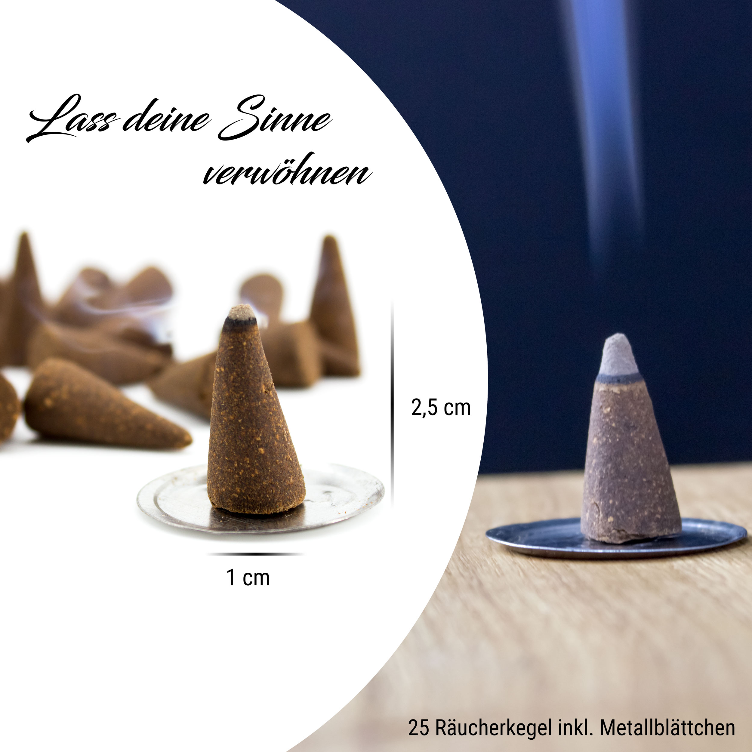Räucherkegel 25 Stück - Pfefferminz (LX2337)
