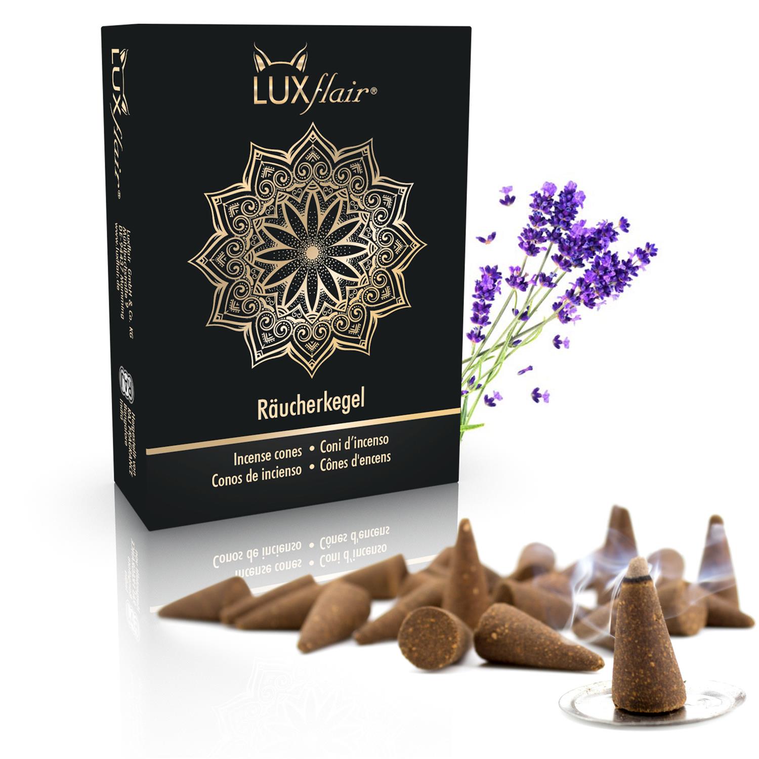 Räucherkegel 25 Stück - Lavendel (LX2295) Räucherkegel 25 Stück - Lavendel (LX2295)