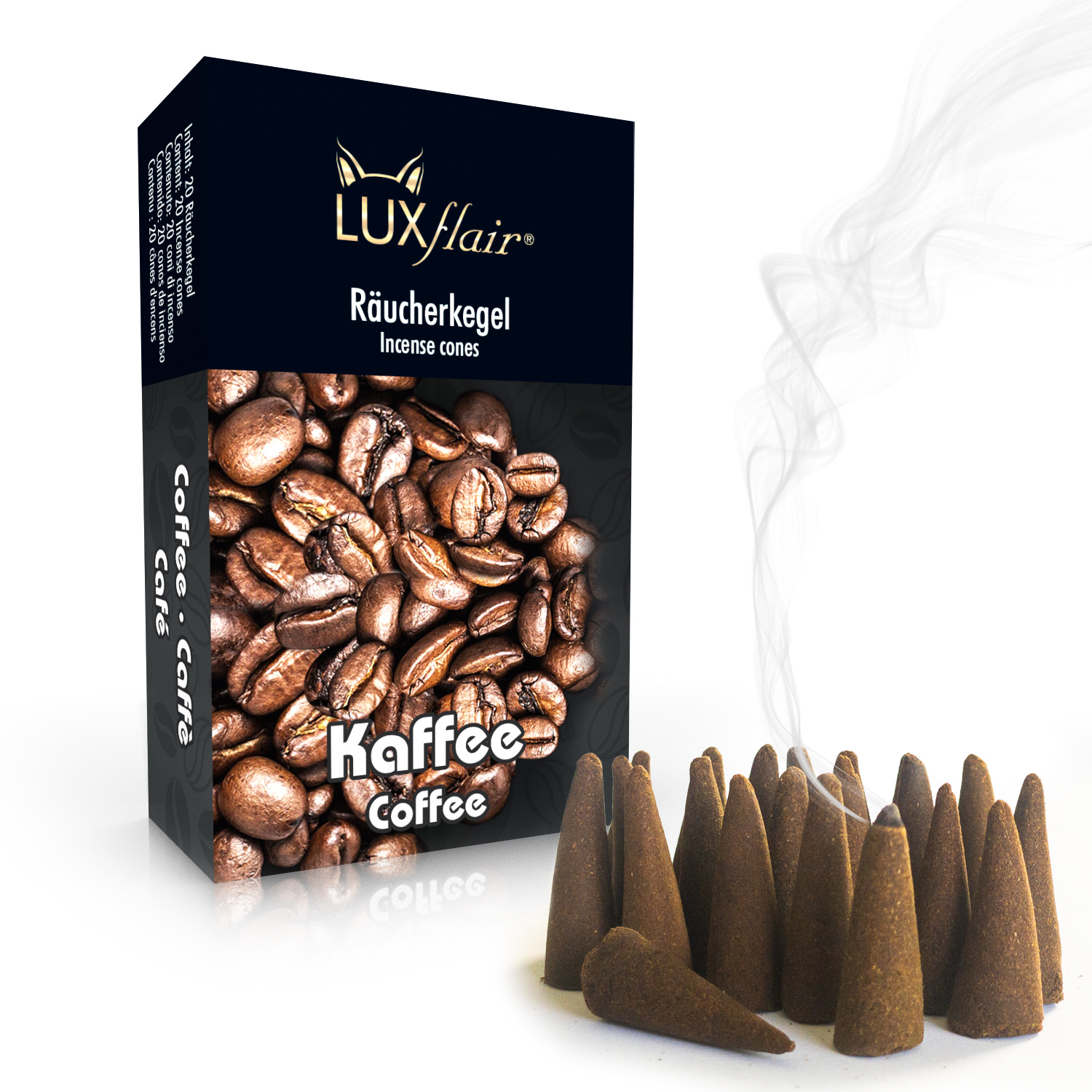 Räucherkegel Kaffee - 20 Stück (LX2402)