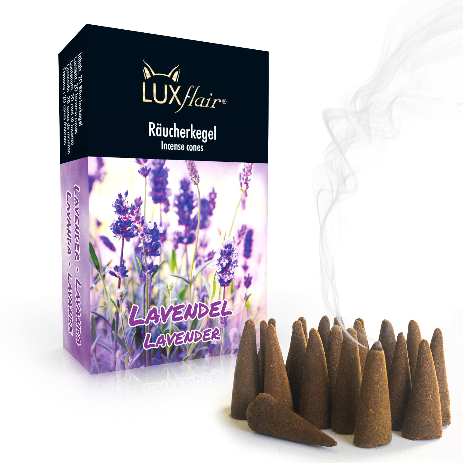 Räucherkegel Lavendel - 20 Stück (LX2396) Räucherkegel Lavendel - 20 Stück (LX2396)